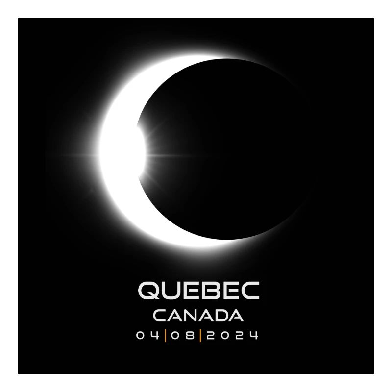 Québec Canada Eclipse 2024 Souvenir Cool Memento