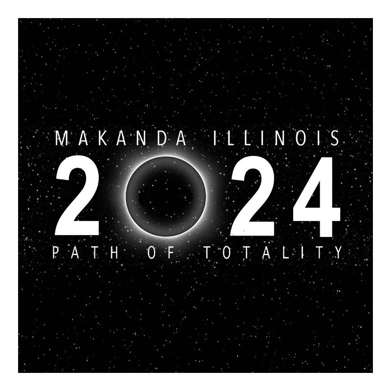 Makanda Illinois 2024 Eclipse Souvenir Cool