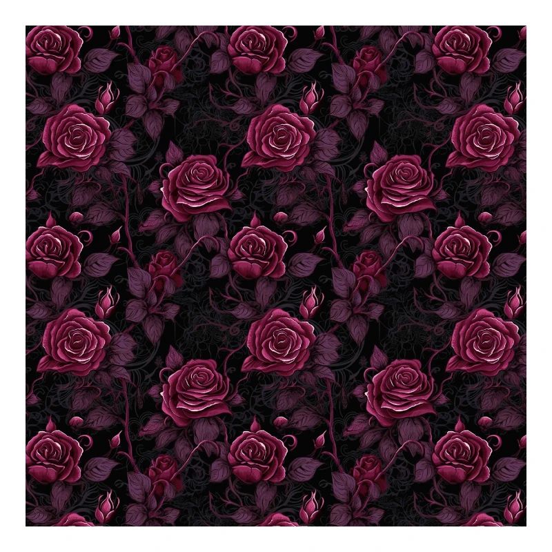 Roses Seamless Pattern Beautiful Elegant Aesthetic