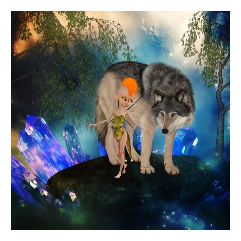 Deux amis improbables la fée et le loup