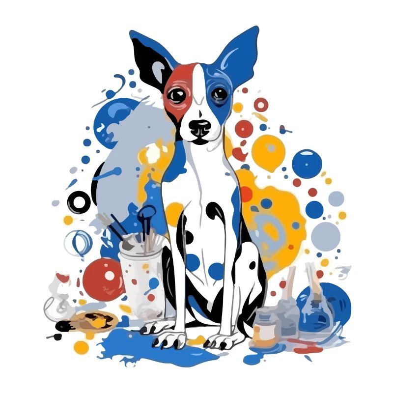 Lojou the painter dog