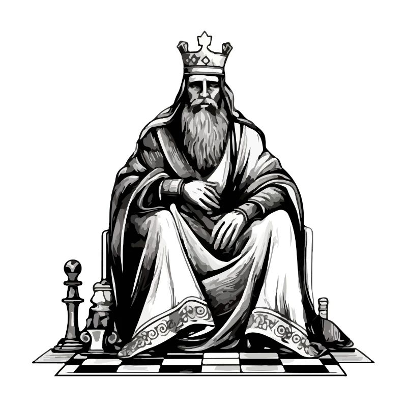 King Philip on his throne