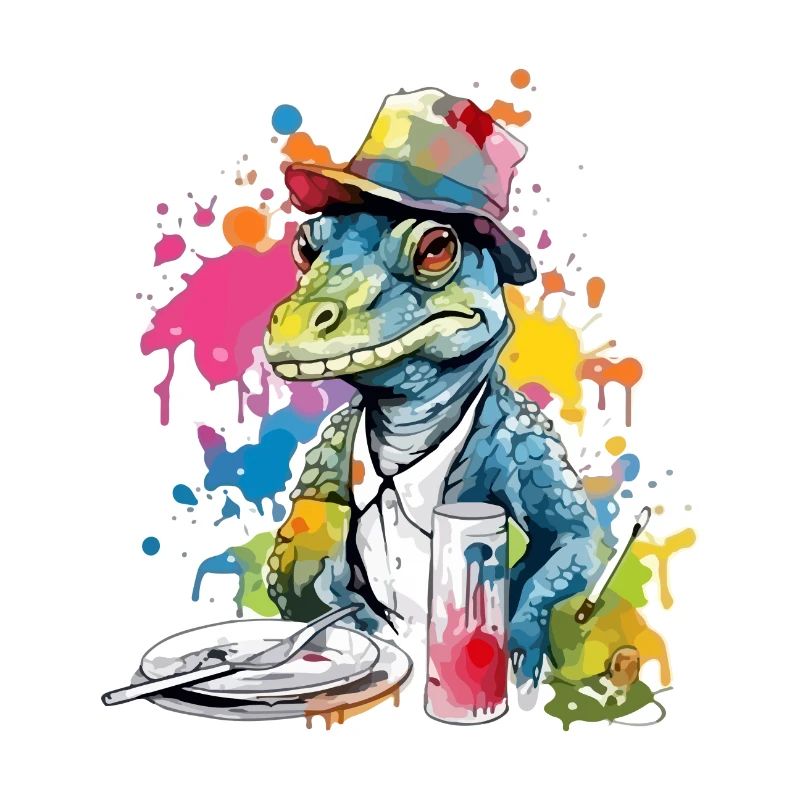 Liko the crocodile painter