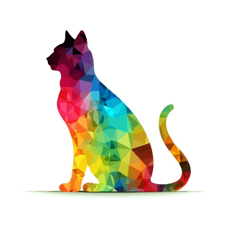 Pacho le chat multicolore