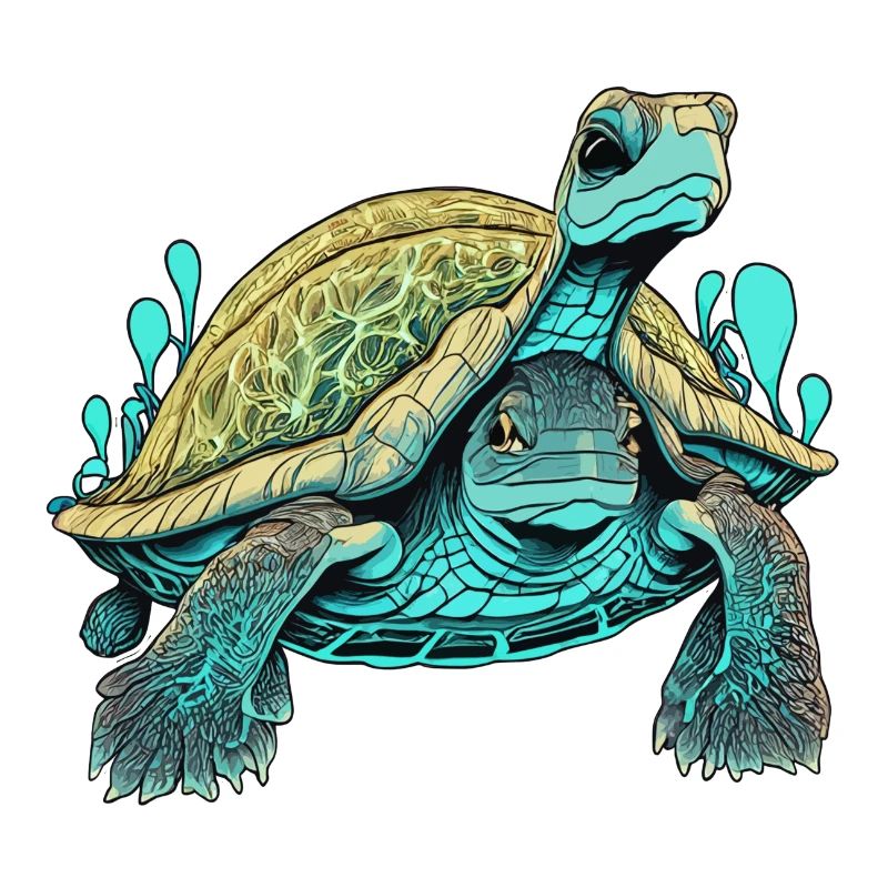 Psychedelic Double-Faced Turtle