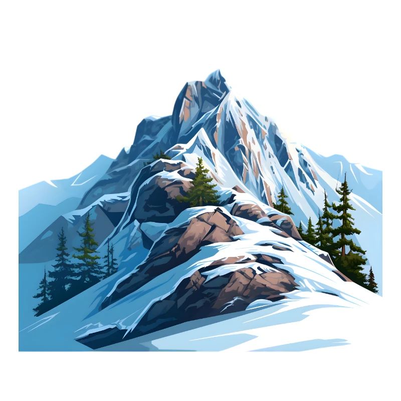 A wintry day in the mountains