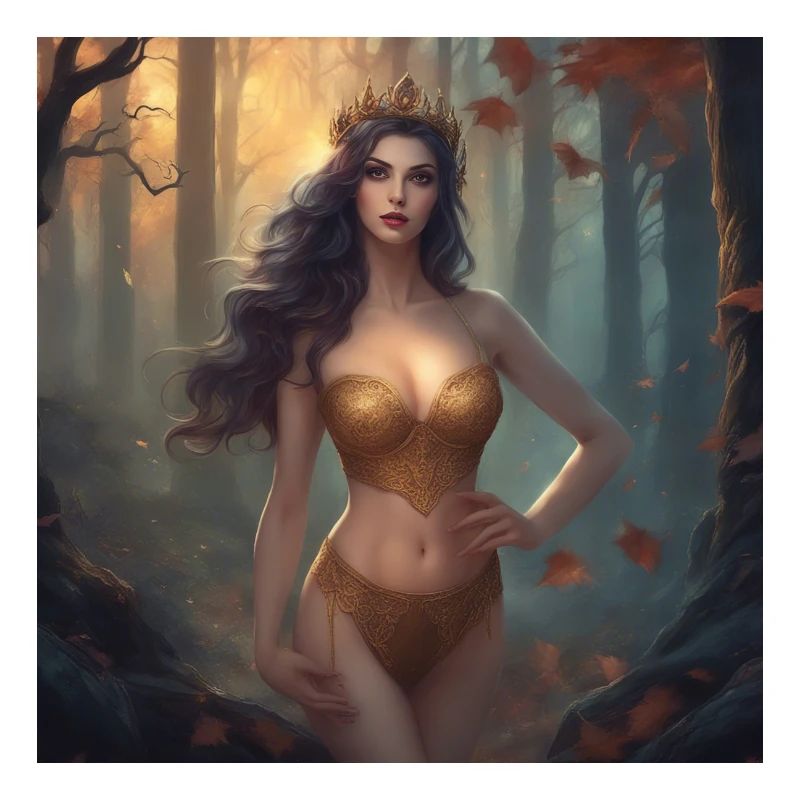 Female Vampire in Forest