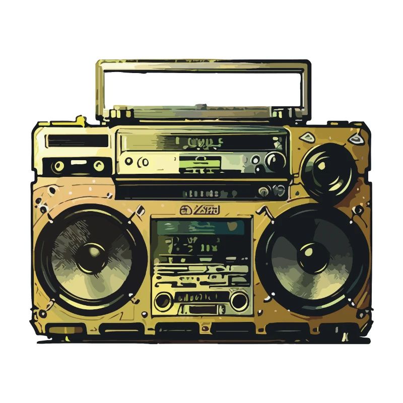 Goldener Ghettoblaster