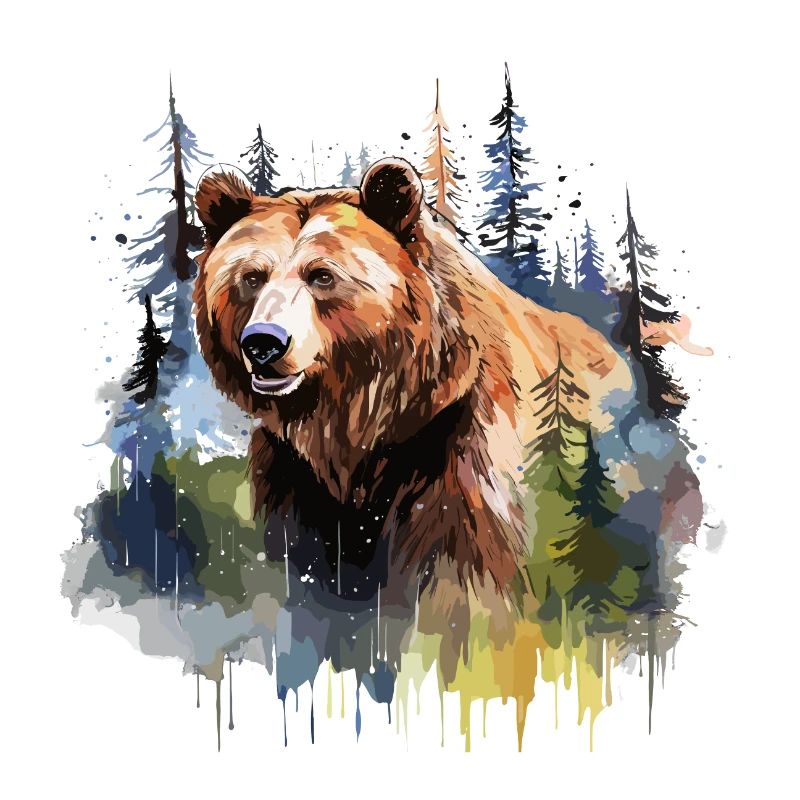 Grizzly bear, ours brun