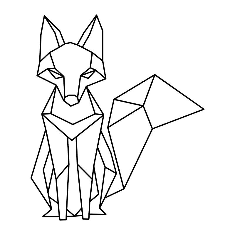 Polygon Fox – Geometric Artwork