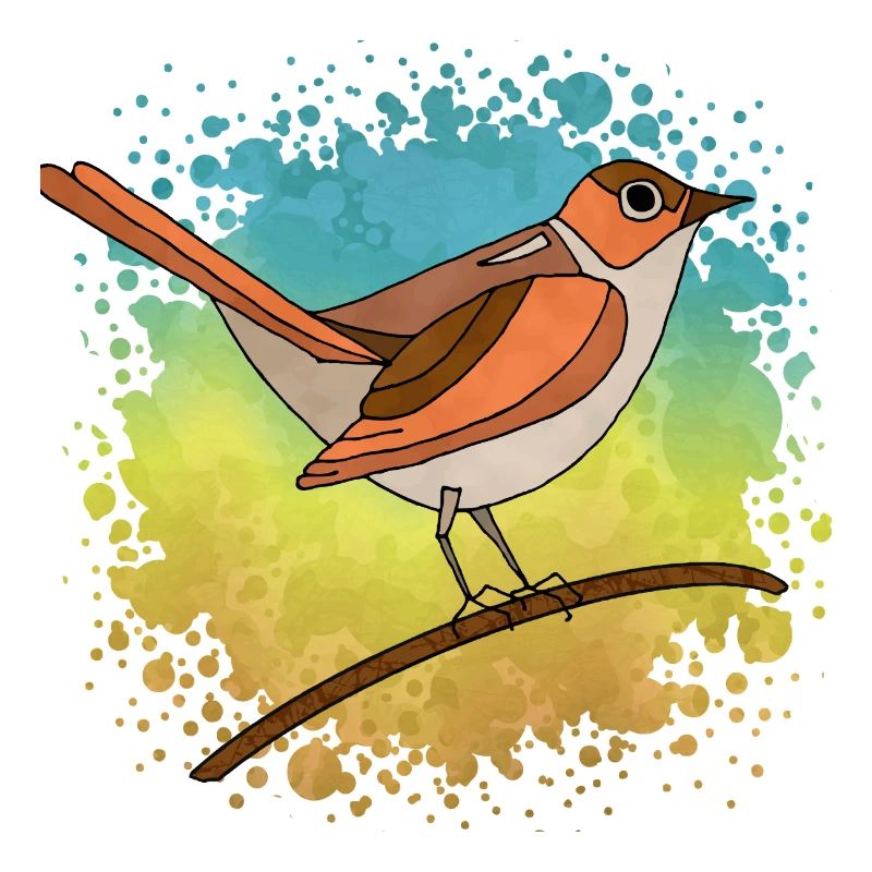 Bunter Vogel