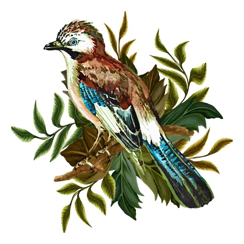 Bunter Vogel