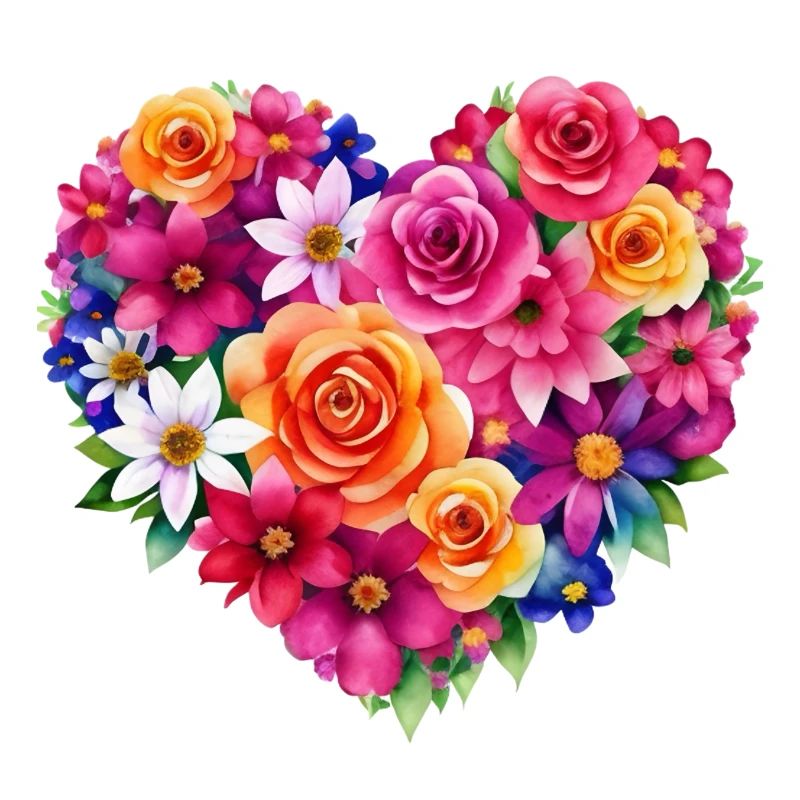 Blumen - ein Herz voller