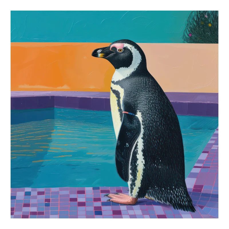 pinguin, bunt, tier, geschenk, geschenkidee