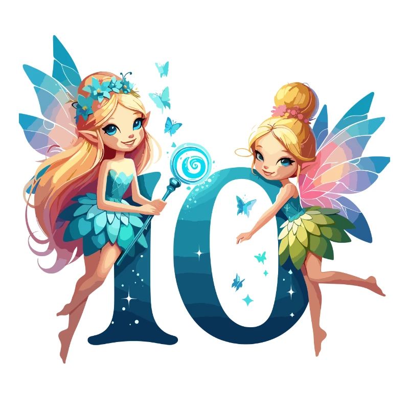 Cadeau d’anniversaire elfe fée de 10 ans