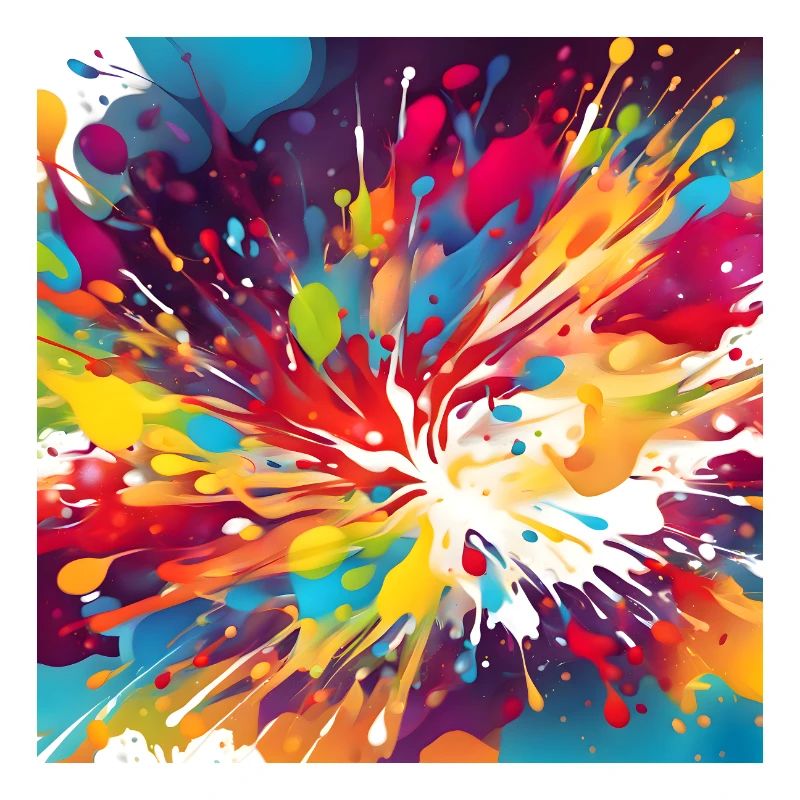 Idée cadeau de conception d’affiche abstraite colorée