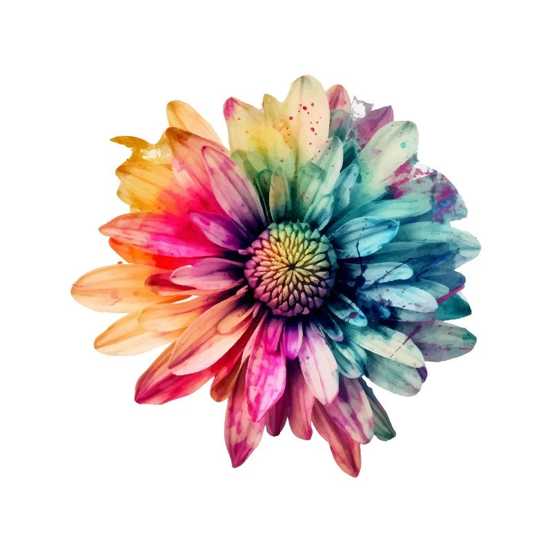 Multi-Colored Flower 1