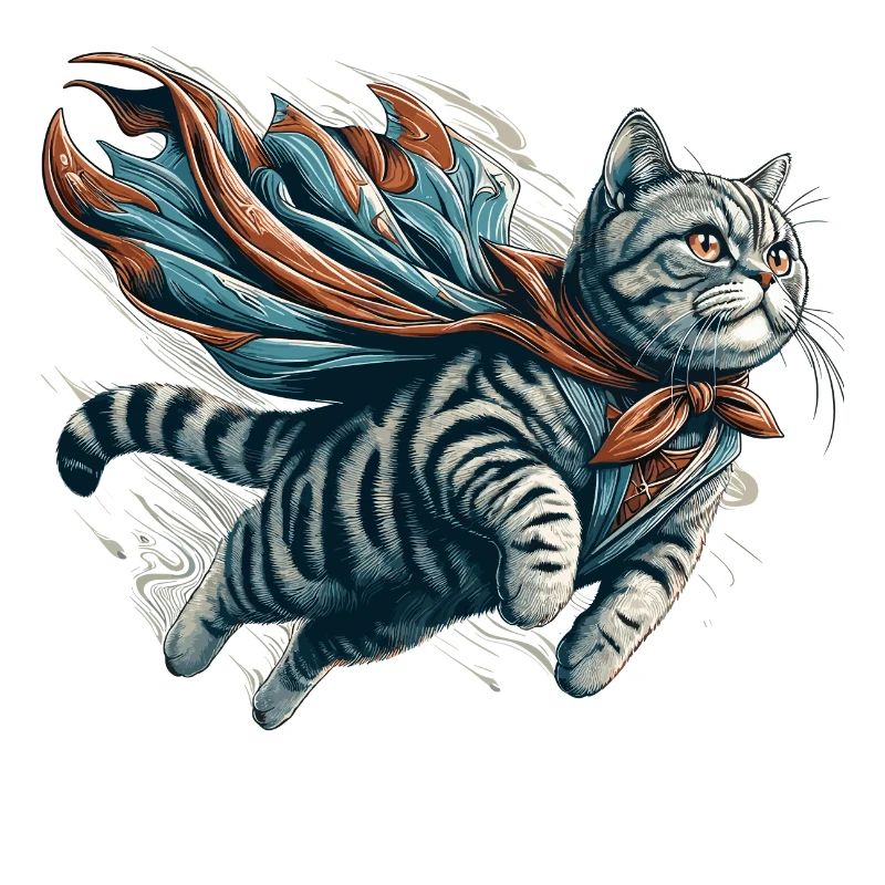 Super Katze Britisch Kurzhaar BKH getigert