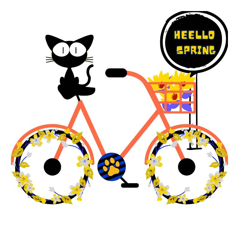 Hello Spring - Spring Cat - Spring Time Gardeners