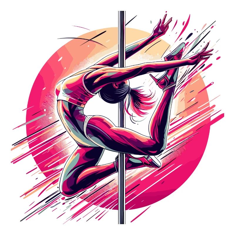 Pole Dance Dynamik pink Geschenk