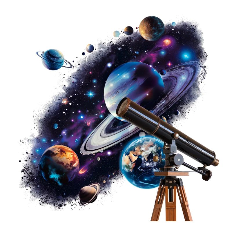 Discovering distant planets with a telescope