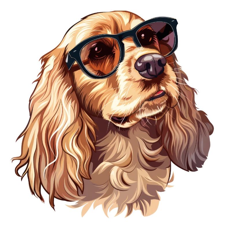 Cocker Spaniel, Dog, Sunglasses, Summer