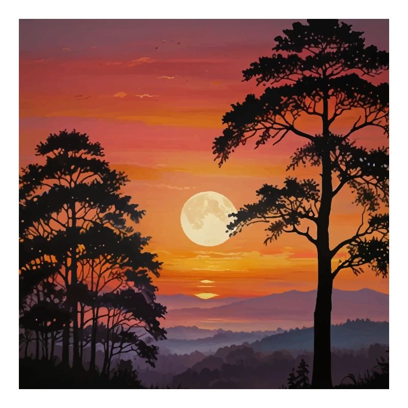 Paysage Coucher De Soleil