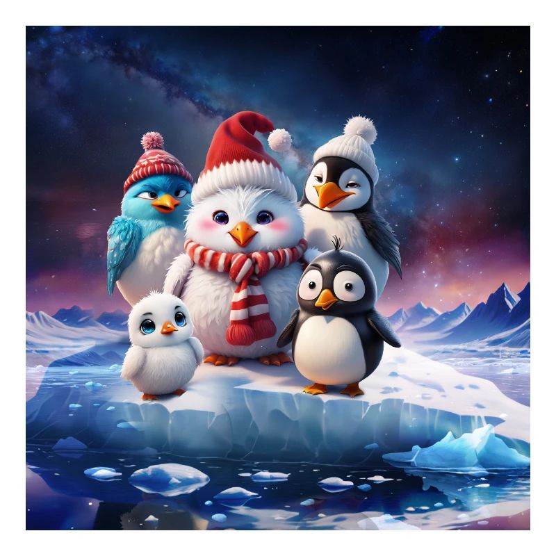Simpatici amici pinguini