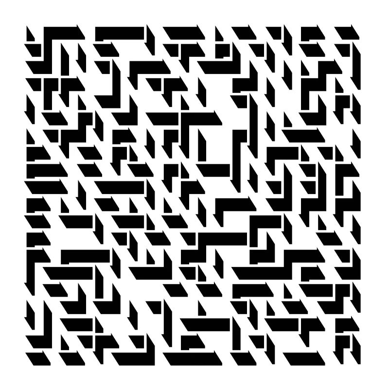 Stylized labyrinth as a shadow