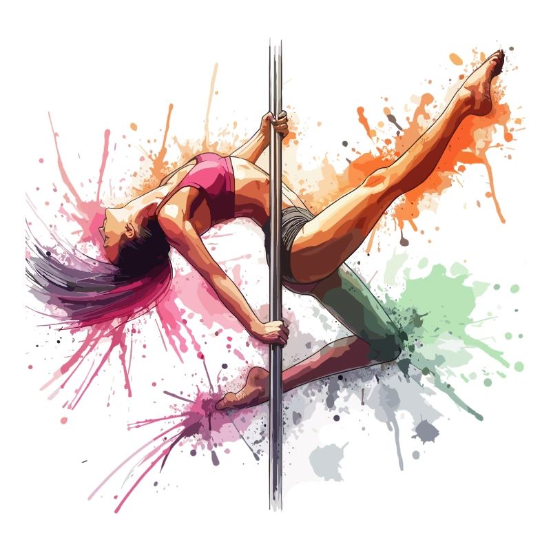 Pole Dance Dynamic Colors Pole Dance Gift