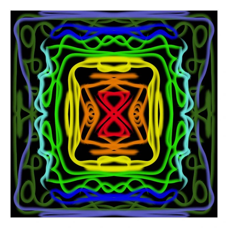 Rainbow geometric pattern