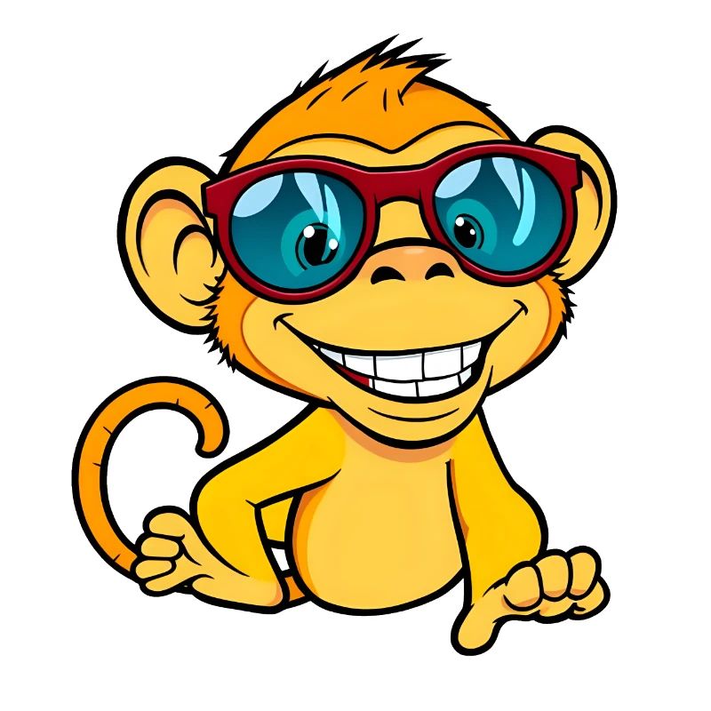 Cool Monkey Sunglasses Design
