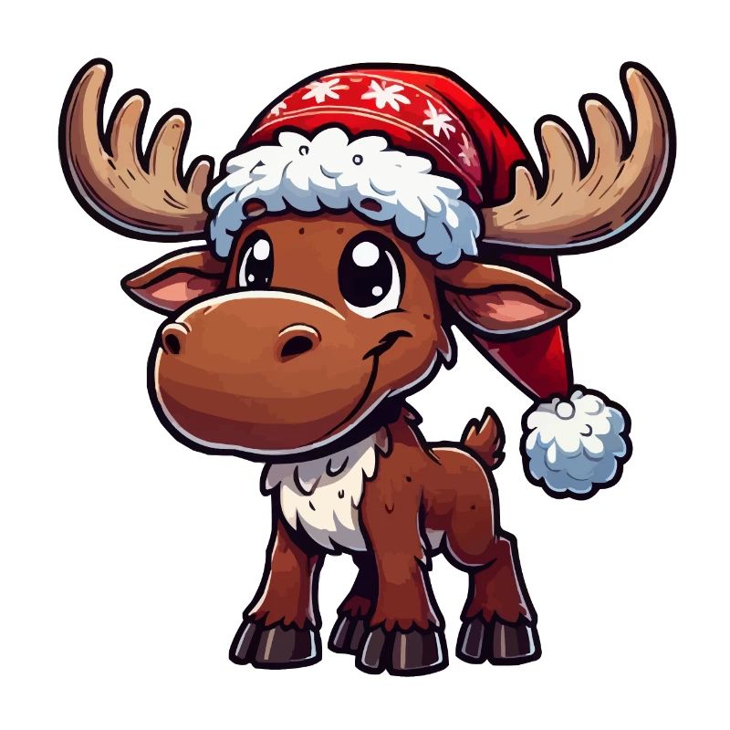 Deer Comic Christmas