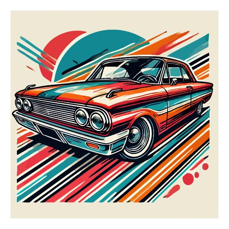Retro classic car