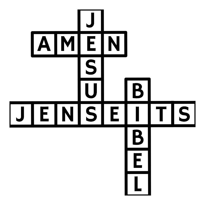 Conception de puzzle de mots croisés Jésus