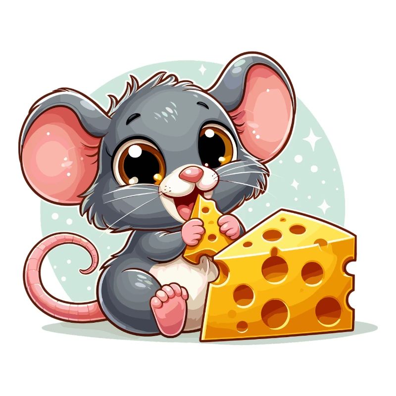 Cheese Mouse Delicious Cheese Makes Happy Gift
