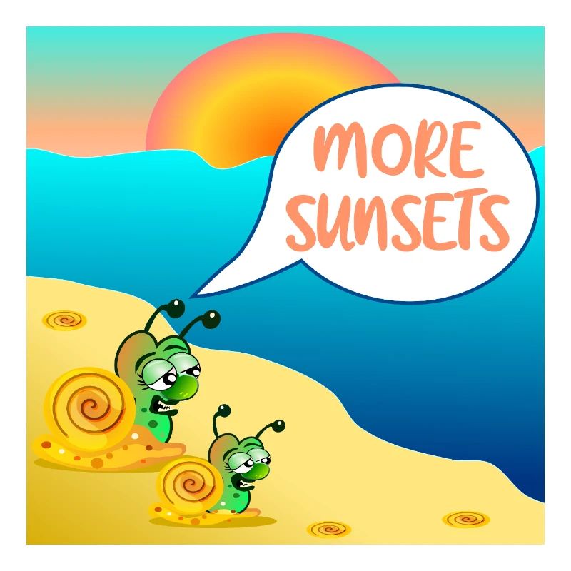 ESCARGOT D’ÉTÉ COUCHER DE SOLEIL COUPLE