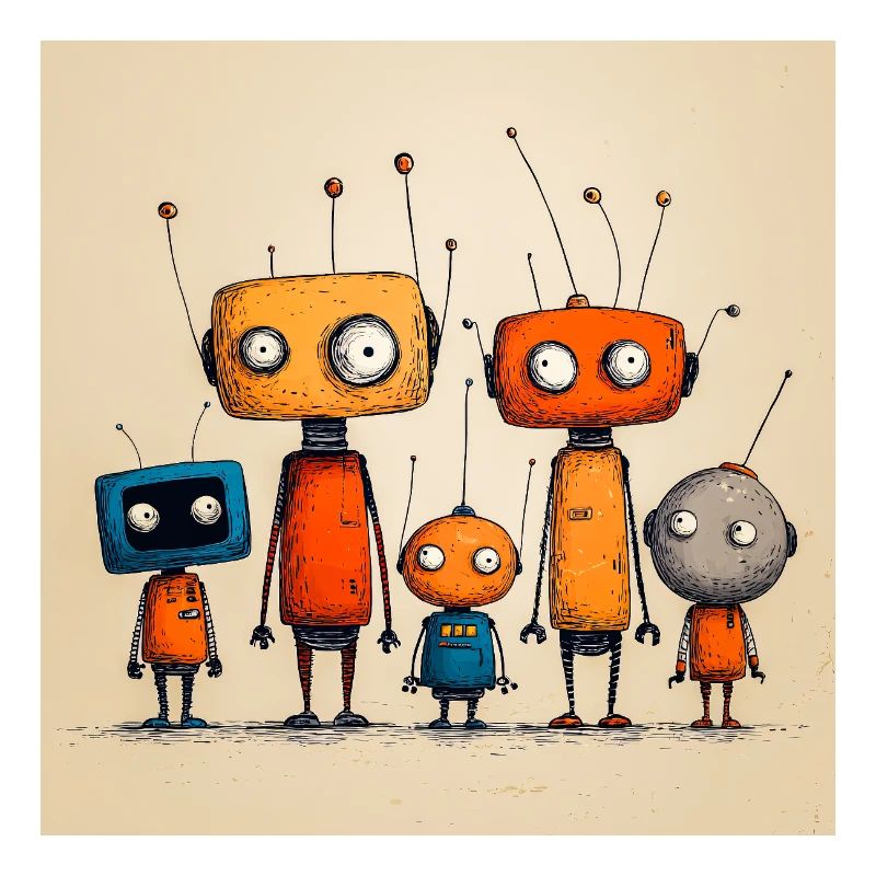 Robot Amicaux Enfantins
