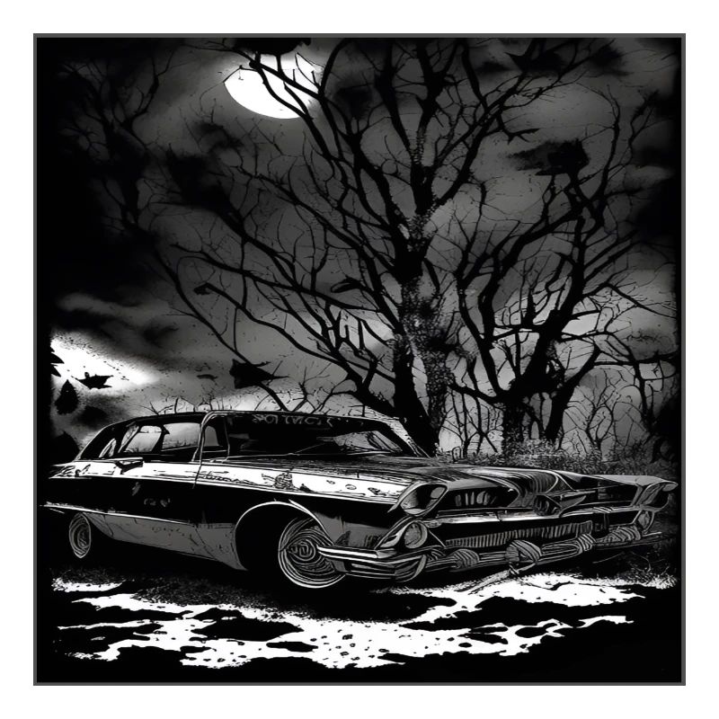 Oldtimer Oldtimer unter verwunschenem Baum