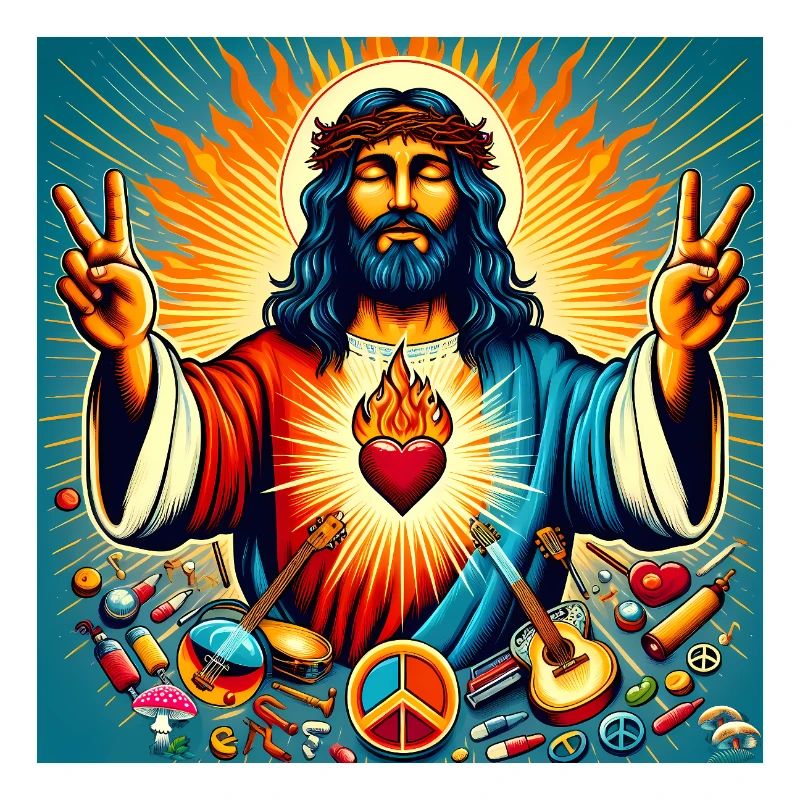 Psychedelic Peace - Jesus, burning heart