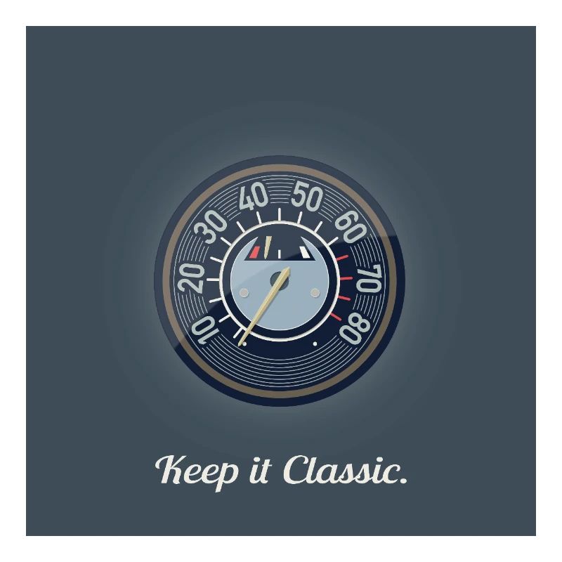 Keep it Classic – Retro Speedometer Design