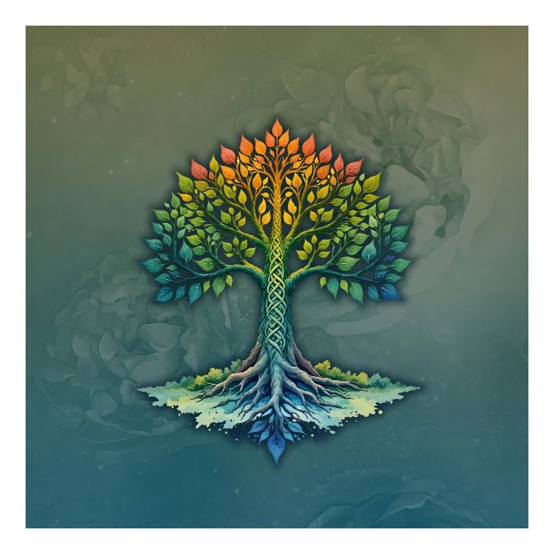 Braided Rainbow Tree