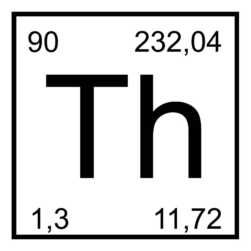 Th Thorium Element Icon Artwork