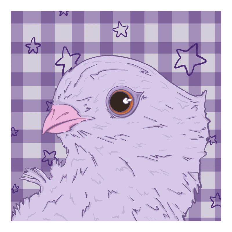 pretty pink purple dove