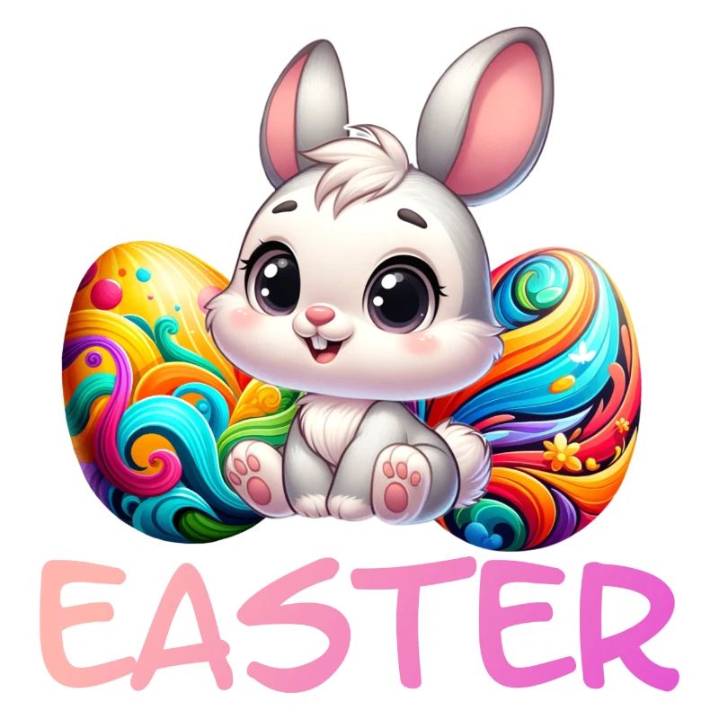 Easter Bunny with Easter Eggs