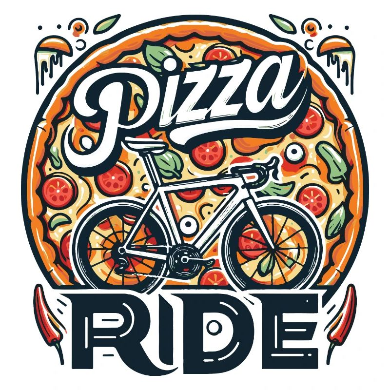 Conception de balade à vélo pizza