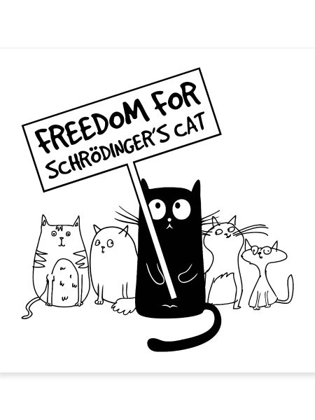 Schrödingers Katze Protest Design