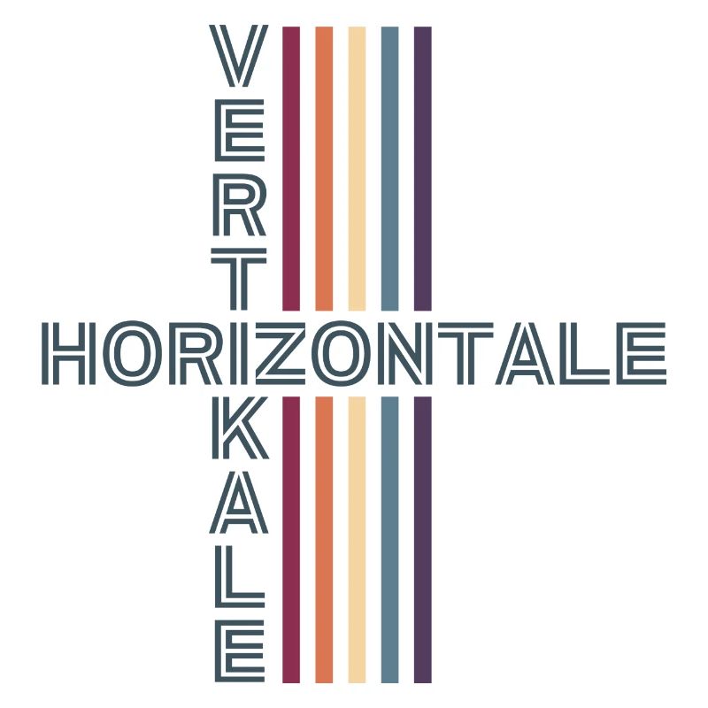 Horizontal Vertical Retro Vintage