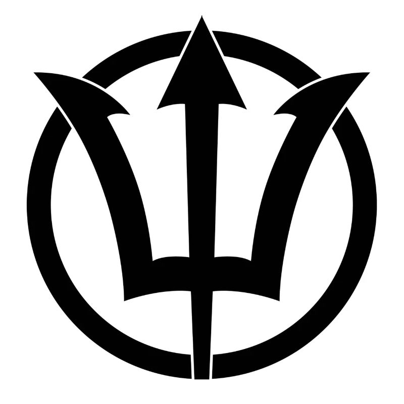 Symbole du Trident de Poséidon