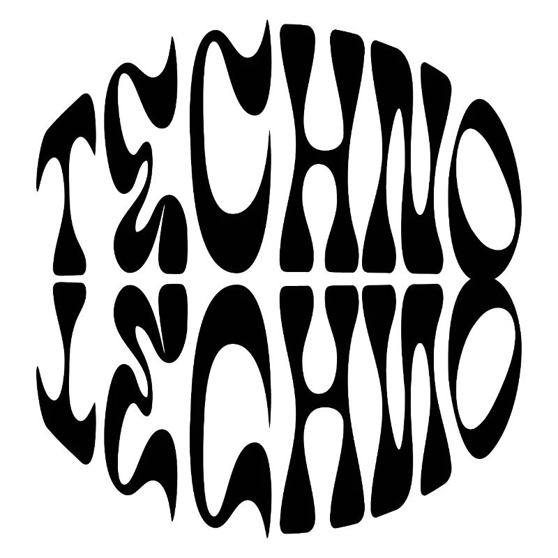 Techno liquid logo design